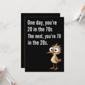 Funny 70th Birthday Card 70th Birthday Card Dad  Kaart (Voorkant / Achterkant in situ)