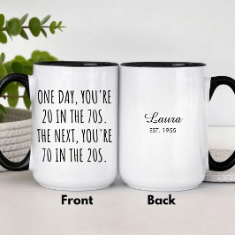 Funny 70th Birthday Celebration Mug Gift Mok