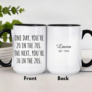 Funny 70th Birthday Celebration Mug Gift Mok