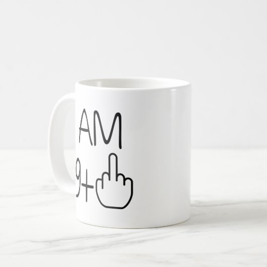 Funny 70th Birthday Coffee Mok (Voorkant links)