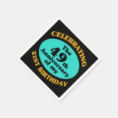 Funny 70th Birthday Gag Gift Servet (Hoek)