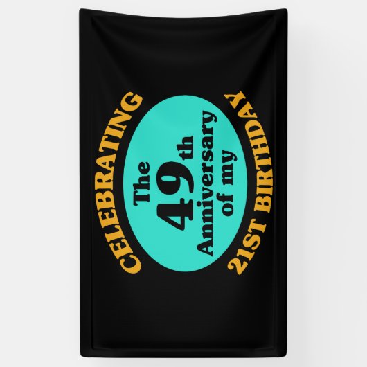 Funny 70th Birthday Gag Gift Spandoek (Verticaal)