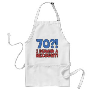 Funny 70th Birthday Gag Gift Standaard Schort