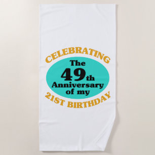 Funny 70th Birthday Gag Gift Strandlaken