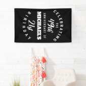 Funny 70th Birthday, gepersonaliseerd Spandoek (Insitu)