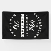 Funny 70th Birthday, gepersonaliseerd Spandoek (Horizontaal)