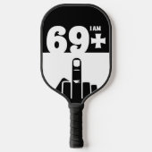 Funny 70th Birthday Gift, 69 plus één controleur Pickleball Paddle (Voorkant)