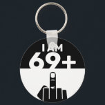 Funny 70th Birthday Gift, 69 plus één Sleutelhanger<br><div class="desc">Een 69 plus één sleutelhanger zou een uniek en humoristisch cadeau zijn voor iemand die 70 jaar oud wordt. Het "69 plus één"ontwerp van de peddel speelt op de leeftijd van de verjaardagspersoon, met het schaakbordpatroon toevoegend een leuk en playful element. Funny 70th Birthday Gift, 69 Plus één 70ste verjaardag,...</div>
