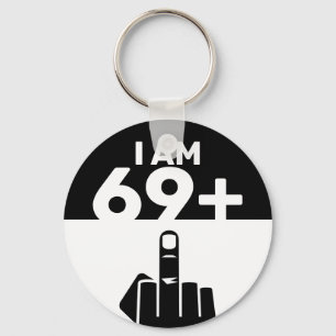 Funny 70th Birthday Gift, 69 plus één Sleutelhanger