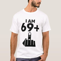 Funny 70th Birthday Gift, 69 plus één