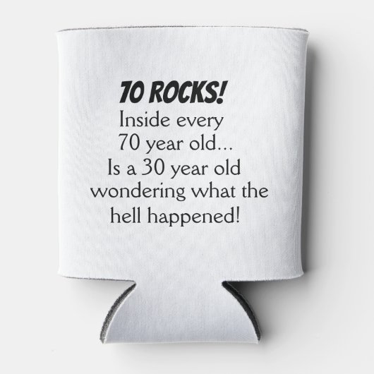 Funny 70th Birthday Gift Blikjeskoeler (Voorkant)