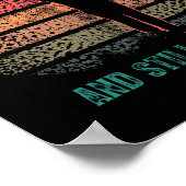 Funny 70th Birthday Golf Pun Golfing 70 Year Old G Poster (Hoek)