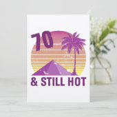 Funny 70th Birthday Hot Kaart (Staand voorkant)