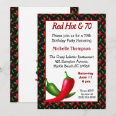 Funny 70th Birthday Invitation Kaart (Voorkant / Achterkant)