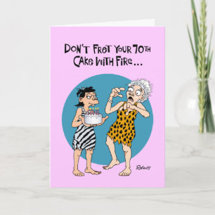 Funny 70th Birthday Kaart