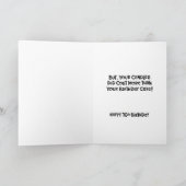 Funny 70th Birthday Kaart (Binnen)