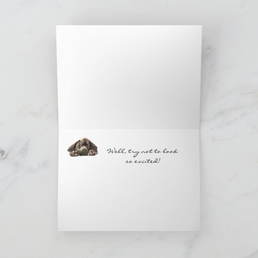 Funny 70th Birthday, Labrador Retriever Kaart (Binnen)