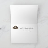 Funny 70th Birthday, Labrador Retriever Kaart (Binnen)