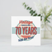 Funny 70th Birthday Old Fashioned Kaart (Staand voorkant)
