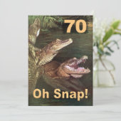 Funny 70th Birthday Party Invitations Kaart (Staand voorkant)