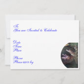 Funny 70th Birthday Party Invitations Kaart (Achterkant)