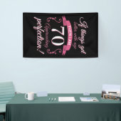 Funny 70th Birthday 'Perfection' Spandoek (Beurs)