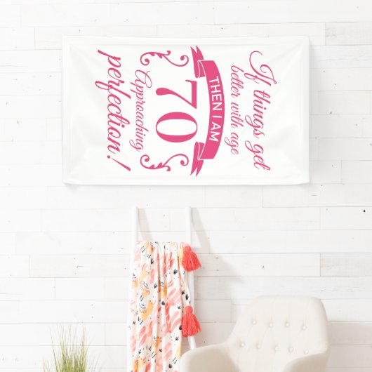 Funny 70th Birthday 'Perfection' Spandoek (Insitu)