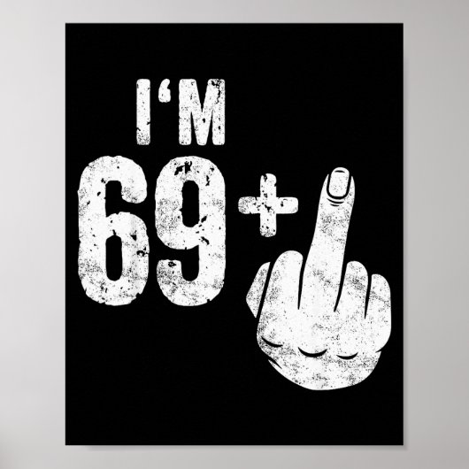 Funny 70th Birthday  Poster (Voorkant)