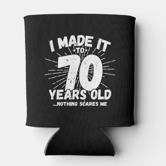 Funny 70th Birthday Quote Sarcastic 70 Year Old Blikjeskoeler (Achterkant)