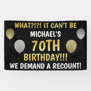 Funny 70th Birthday (Recount) Spandoek