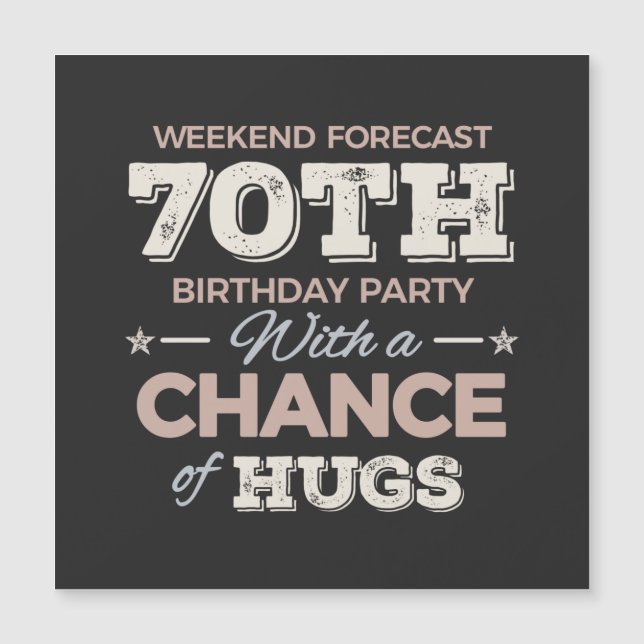 Funny 70th birthday sayings (Voorkant)