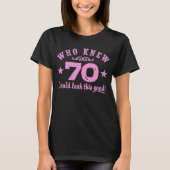 Funny 70th Birthday T-shirt (Voorkant)