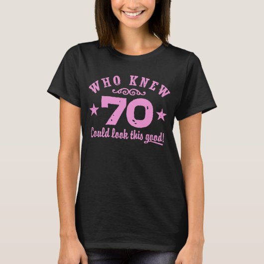 Funny 70th Birthday T-shirt (Voorkant)