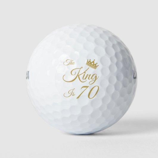 Funny 70th Birthday voor mannen Golfballen (Voorkant)