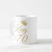 Funny 70th Birthday voor mannen Koffiemok (Voorkant links)