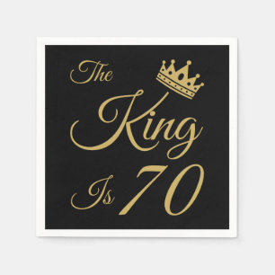 Funny 70th Birthday voor mannen Servet