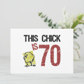 Funny 70th Birthday voor vrouwen Kaart (Staand voorkant)