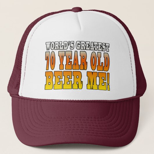 Funny 70th Birthdays : Wereldwijd het grootst 70 j Trucker Pet (Voorkant)