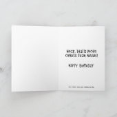 Funny 70th Orbit Birthday Kaart (Binnen)