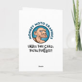 Funny 72e verjaardag kaart (Achterkant)