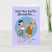 Funny 75th Birthday Card for Men Kaart (Voorkant)
