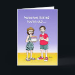 Funny 75th Birthday Card Kaart<br><div class="desc">Funny 75th Birthday Wenskaart voor iemand die 75 jaar oud wordt</div>