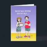 Funny 75th Birthday Card Kaart<br><div class="desc">Funny 75th Birthday Wenskaart voor iemand die 75 jaar oud wordt</div>