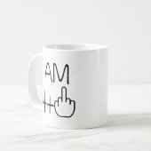 Funny 75th Birthday Coffee Mok (Voorkant links)