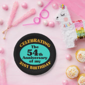 Funny 75th Birthday Gag Gift Papieren Bordje (Feest)