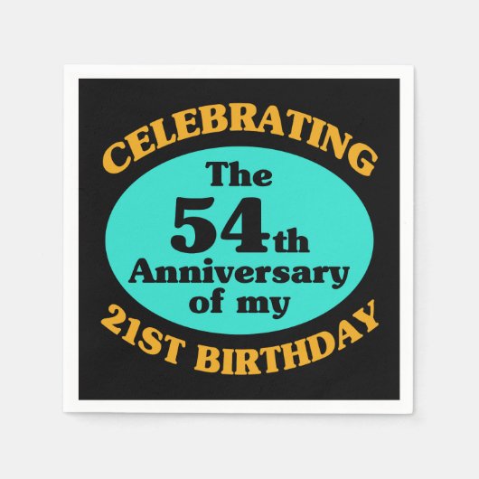 Funny 75th Birthday Gag Gift Servet (Voorkant)