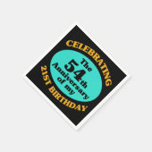 Funny 75th Birthday Gag Gift Servet (Hoek)