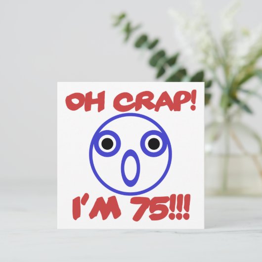 Funny 75th Birthday Kaart (Staand voorkant)