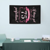 Funny 75th Birthday 'Perfection' Spandoek (Beurs)