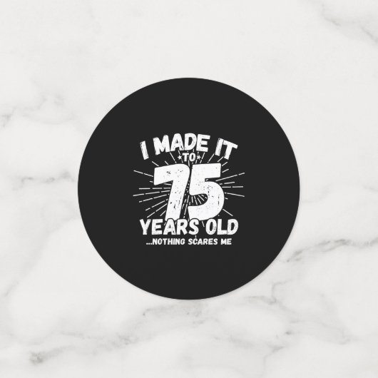 Funny 75th Birthday Quote Sarcastic 75 Year Old Confetti (Kleine voorkant)